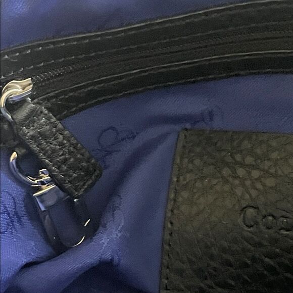 Cole Haan Black Pebbled Leather Satchel/Crossbody - Picture 8 of 14